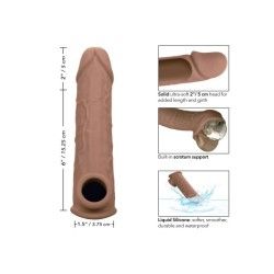 Guaina pene Life-Like Extension 20 cm brown Guaina pene Life-Like Extension 20 cm brown