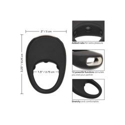 Anello fallico vibrante Pleasure Ring nero Anello fallico vibrante Pleasure Ring nero