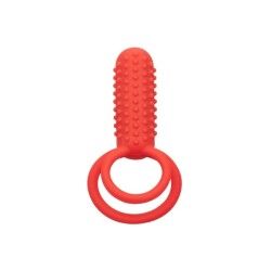 Anello pene doppio vibrante arancione Anello pene doppio vibrante arancione