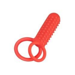 Anello pene doppio vibrante arancione Anello pene doppio vibrante arancione