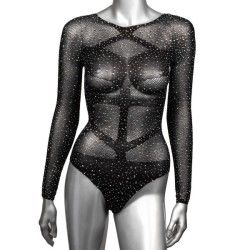 Body donna strass manica lunga nero S/L Body donna strass manica lunga nero S/L