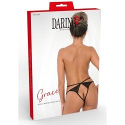 Perizoma sexy pizzo e lacci Grace String nero Perizoma sexy pizzo e lacci Grace String nero
