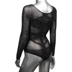 Body donna strass manica lunga nero XL/3XL Body donna strass manica lunga nero XL/3XL