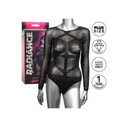 Body donna strass manica lunga nero XL/3XL Body donna strass manica lunga nero XL/3XL