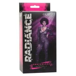 Tuta sexy donna con strass nera S/L Tuta sexy donna con strass nera S/L