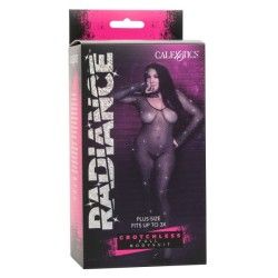 Tuta sexy donna con strass nera XL/3XL Tuta sexy donna con strass nera XL/3XL