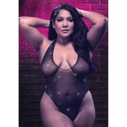 Body con brillantini Deep V Bodysuit XL/3XL Body con brillantini Deep V Bodysuit XL/3XL