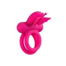 Anello pene doppio vibrante Butterfly fucsia Anello pene doppio vibrante Butterfly fucsia