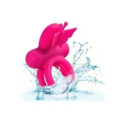 Anello pene doppio vibrante Butterfly fucsia Anello pene doppio vibrante Butterfly fucsia