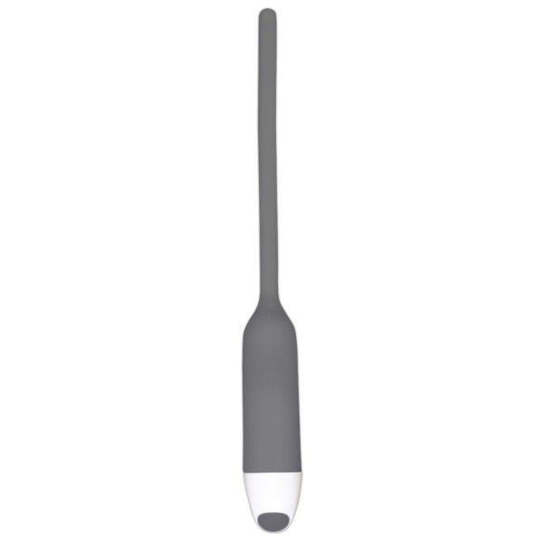 Dilatatore uretra vibrante silicone grigio