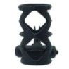 Anello fallico con guaina vibrante nero Anello fallico con guaina vibrante nero