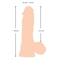 Dildo con ventosa 20 cm Nature Skin Dildo con ventosa 20 cm Nature Skin