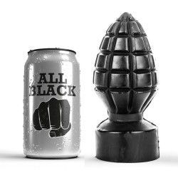 Butt Plug forma granata 14 cm All Black Butt Plug forma granata 14 cm All Black