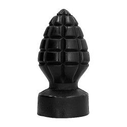 Butt Plug forma granata 14 cm All Black Butt Plug forma granata 14 cm All Black