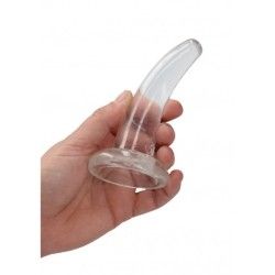 Dildo curvo con ventosa trasparente Dildo curvo con ventosa trasparente