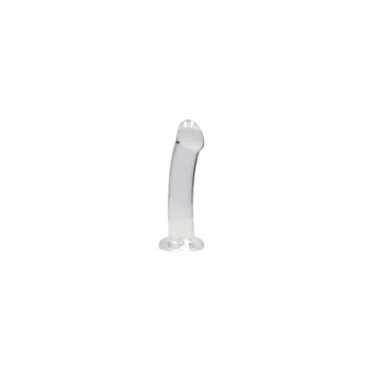 Dildo con ventosa Non Realistic Dildo Suction Cup - Transparent 17 cm