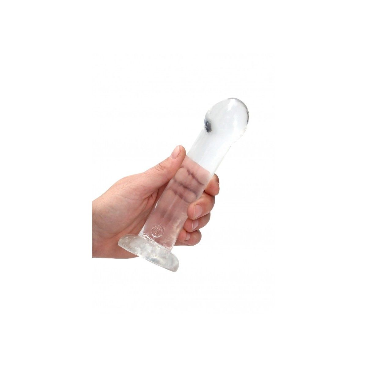 Dildo con ventosa Non Realistic Dildo Suction Cup - Transparent 17 cm