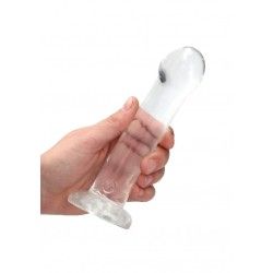 Dildo con ventosa trasparente 17 cm Dildo con ventosa trasparente 17 cm