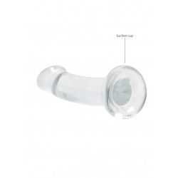 Dildo con ventosa trasparente 17 cm Dildo con ventosa trasparente 17 cm