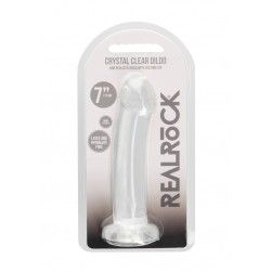 Dildo con ventosa trasparente 17 cm Dildo con ventosa trasparente 17 cm