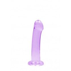 Dildo con ventosa viola trasparente 17 cm Dildo con ventosa viola trasparente 17 cm