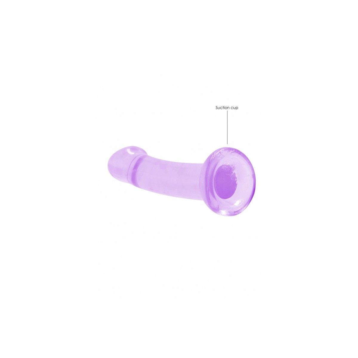 Dildo con ventosa viola Non Realistic Dildo Suction Cup - Purple 17 cm