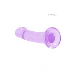 Dildo con ventosa viola trasparente 17 cm Dildo con ventosa viola trasparente 17 cm