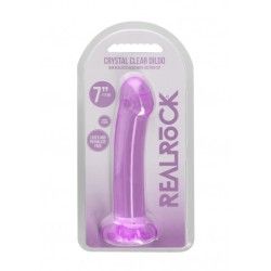 Dildo con ventosa viola trasparente 17 cm Dildo con ventosa viola trasparente 17 cm