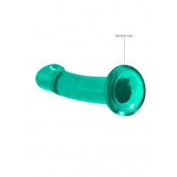 Dildo con ventosa verde trasparente 17 cm Dildo con ventosa verde trasparente 17 cm
