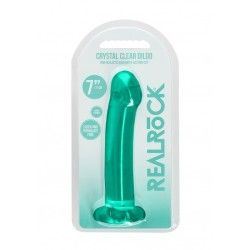 Dildo con ventosa verde trasparente 17 cm Dildo con ventosa verde trasparente 17 cm