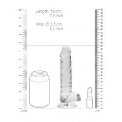 Dildo realistico trasparente 19 cm Dildo realistico trasparente 19 cm