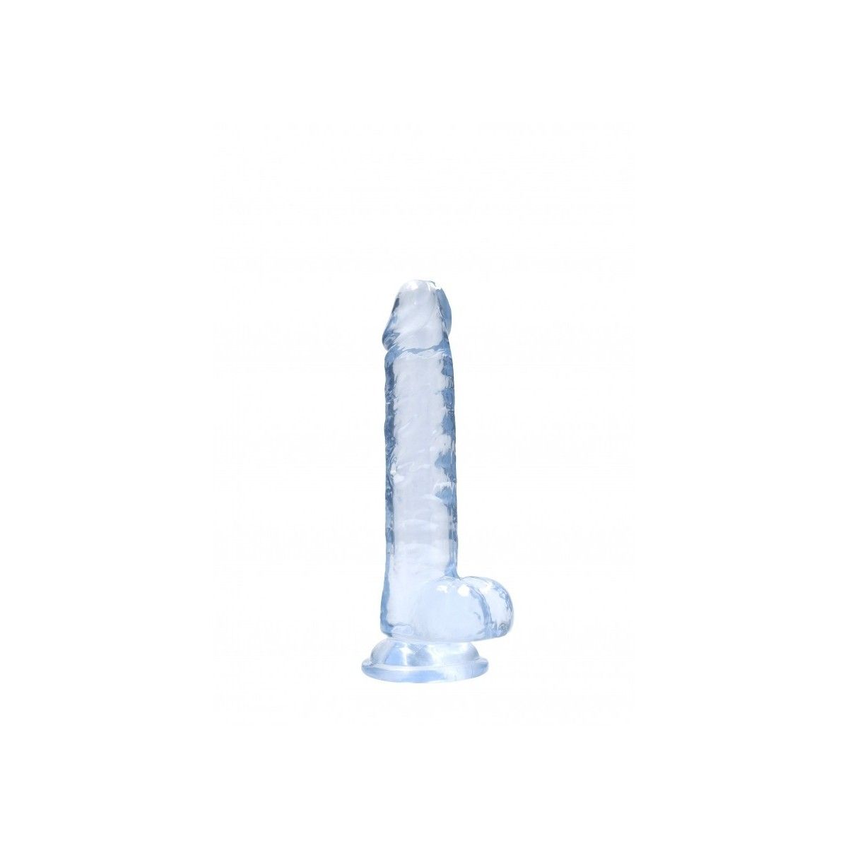 Pene finto con ventosa blu Realistic Dildo with Balls 17 cm