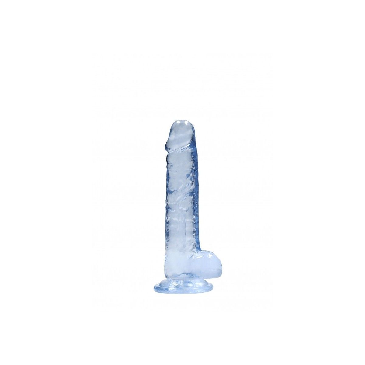 Pene finto con ventosa blu Realistic Dildo with Balls 17 cm