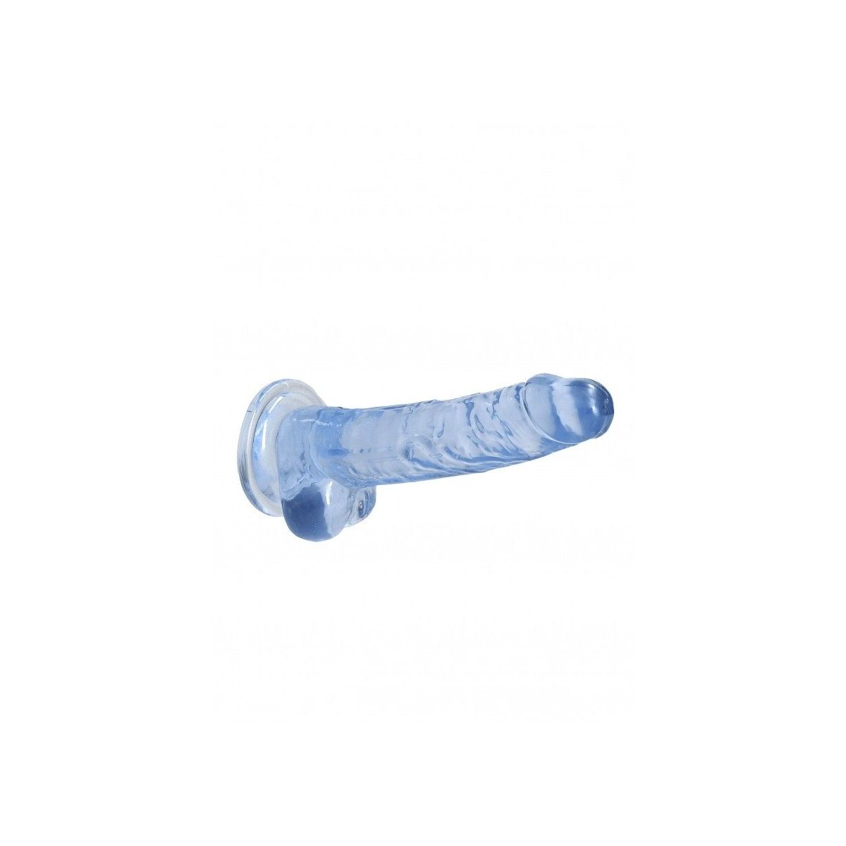 Pene finto con ventosa blu Realistic Dildo with Balls 17 cm