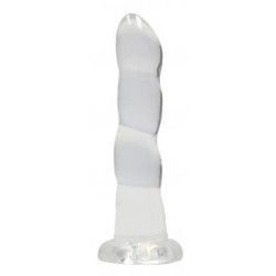 Dildo ventosa e sfere trasparente 17 cm Dildo ventosa e sfere trasparente 17 cm