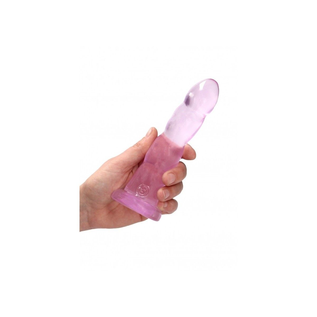 Dildo rosa con ventosa Non Realistic Dildo Suction Cup -  17 cm