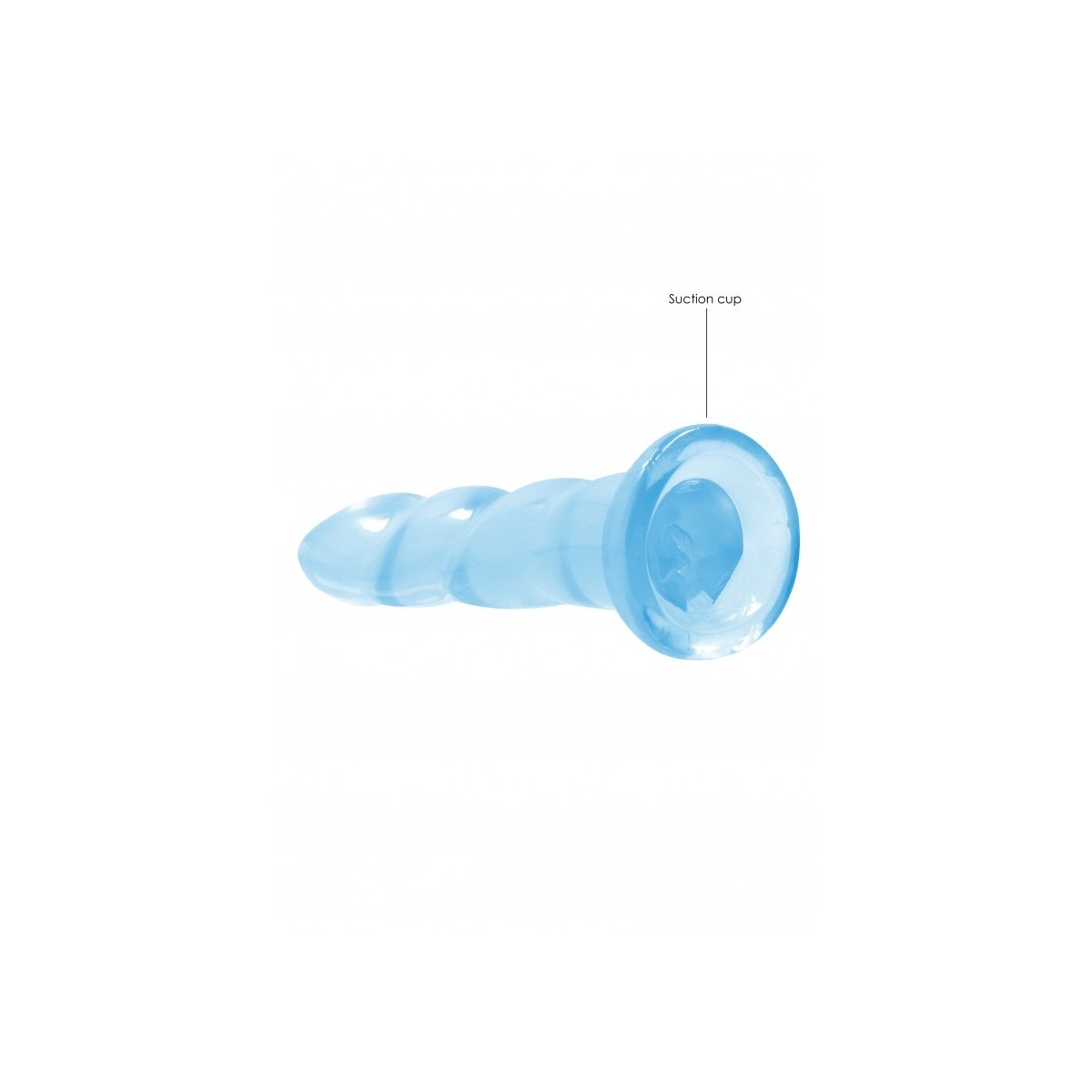 Dildo blu con ventosa Non Realistic Dildo Suction Cup -17 cm