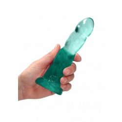 Dildo ventosa e sfere verde trasparente 17 cm Dildo ventosa e sfere verde trasparente 17 cm