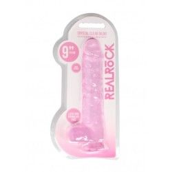 Dildo realistico rosa trasparente 25 cm Dildo realistico rosa trasparente 25 cm