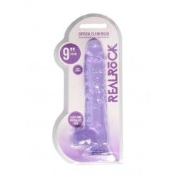 Dildo realistico viola trasparente 25 cm Dildo realistico viola trasparente 25 cm