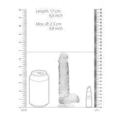Dildo realistico trasparente 17 cm Dildo realistico trasparente 17 cm