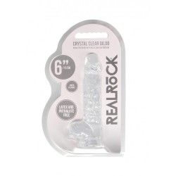 Dildo realistico trasparente 17 cm Dildo realistico trasparente 17 cm