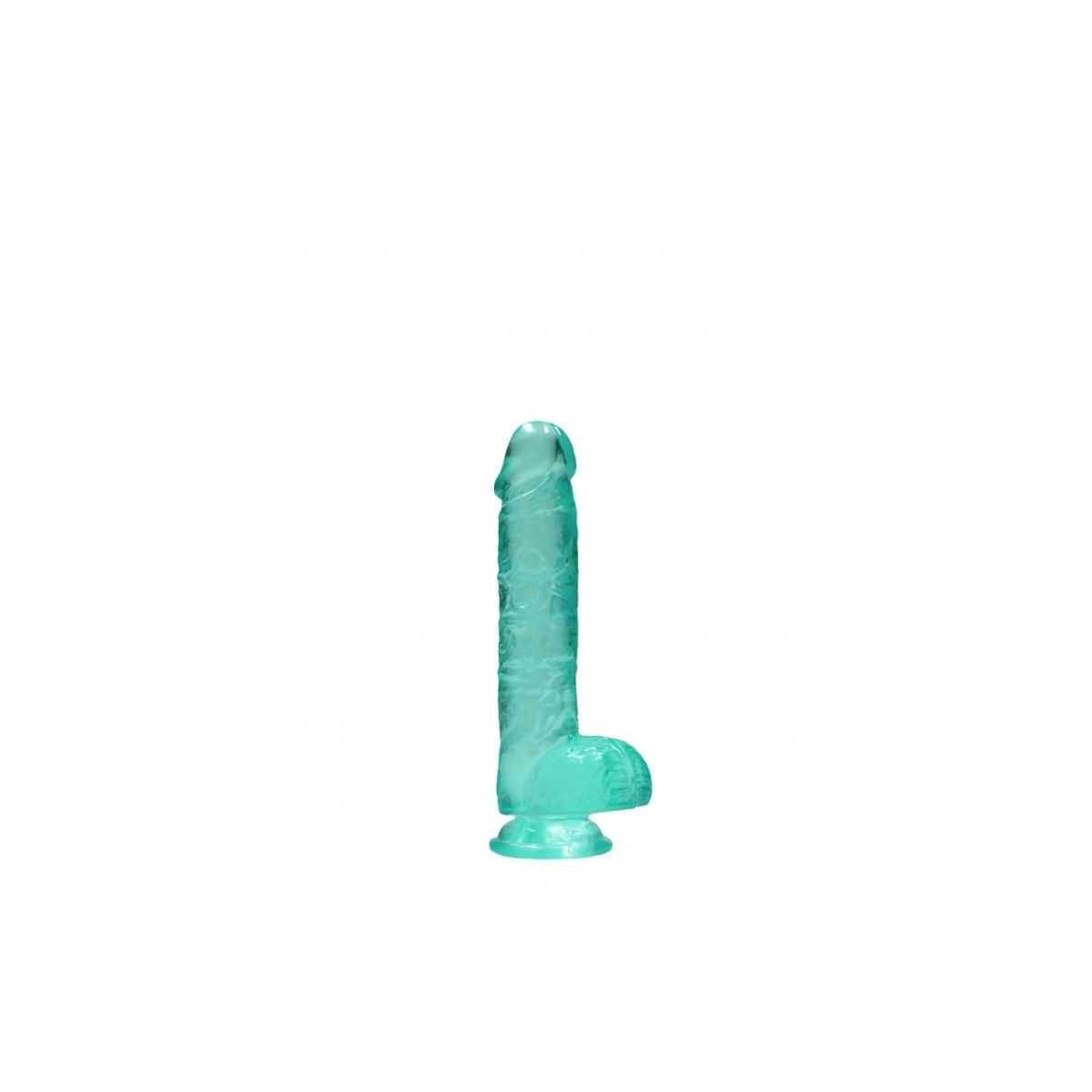 Pene finto turchese con ventosa Realistic Dildo with Balls 15 cm