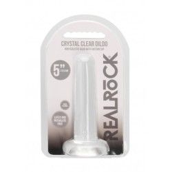 Dildo dritto ventosa trasparente 13,5 cm Dildo dritto ventosa trasparente 13,5 cm
