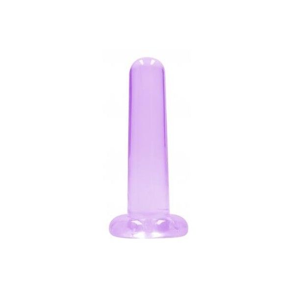 Dildo dritto ventosa viola trasparente 13,5cm