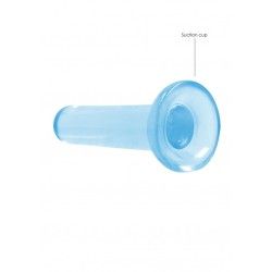 Dildo dritto ventosa blu trasparente 13,5cm Dildo dritto ventosa blu trasparente 13,5cm