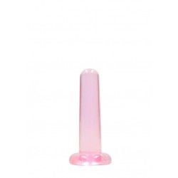 Dildo dritto ventosa rosa trasparente 13,5cm Dildo dritto ventosa rosa trasparente 13,5cm