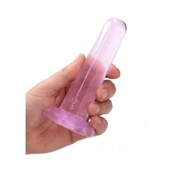 Dildo dritto ventosa rosa trasparente 13,5cm Dildo dritto ventosa rosa trasparente 13,5cm