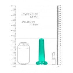 Dildo dritto ventosa verde trasparente 13,5cm Dildo dritto ventosa verde trasparente 13,5cm