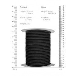 Corda per shibari 100 mt nera Corda per shibari 100 mt nera